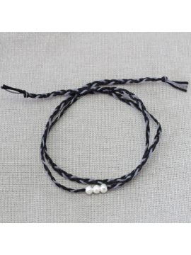 BRACELET TRESSE NOIR